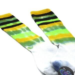 New Socks Tie Dye Handcrafted Hippie Gym Workout Festival Retro Vibey Feet Cover